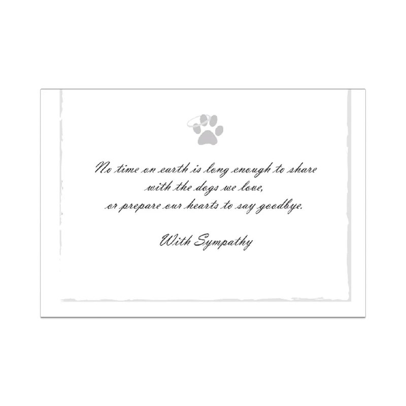 Dog Speak Pet Sympathy Card â€“ Always Remembered and Forever Loved â€“ Thinking of You Card for Loss of a Dog â€“ Bereavement Greeting Card with Envelope - Image 3